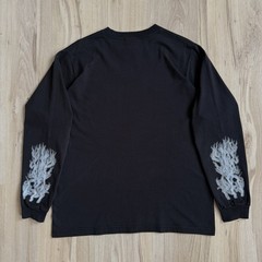 Vintage Adidas 00s Lightning Metallica esque y2k long sleeve t shirt L – XL