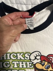 Y2K 2008 Nintendo T-shirt New Super Mario Bros Promo XL Chick Dig The Ride