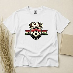 Iraq 2026 Football Fan T Shirt Soccer Supporters Gildan Cotton Family Top