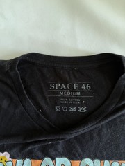 SPACE 46 Taylor Swift The Eras Tour Black Graphic Crew Neck Cotton Tee M