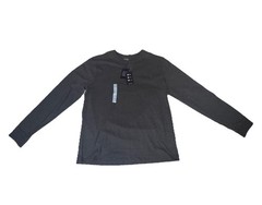 Izod Saltwater Long Sleeve Jersey Henley Shirt Size XL. Carbon Heather Gray New