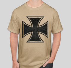 WW2 WWII German Military IRON CROSS EK1 EK2 medal award t shirt Biker Motorcycle