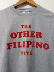 Vintage 80s Filipino Chevy Truck 3D Velvet Lettering Gray T-Shirt Men’s L Pinoy