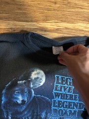 Vintage 1991 Harley Davidson Billings MT Wolf Thermal Waffle Knit – XL