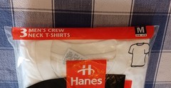 Vintage 1997 Hanes Men’s Comfort T-Shirt 2 Lot 3 Pack Size Medium Crew Neck New