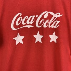 COCA COLA T-shirt Men’s Size Medium Red Three Stars American Classic Casual Tee