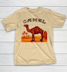Camel Mirage T-Shirt Short Sleeve Cotton Sand All Size Shirt