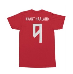 Braut Haaland 9 Norway Soccer Inspired 2-Sided Unisex T-Shirt