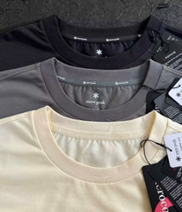 Snow Peak Summer New Patch Quick Drying T-shirt Men Women