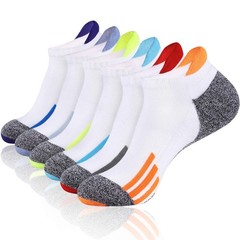 Men Ankle Low Cut Athletic Tab Socks 6 Pack Sport Comfort Cushion Performance