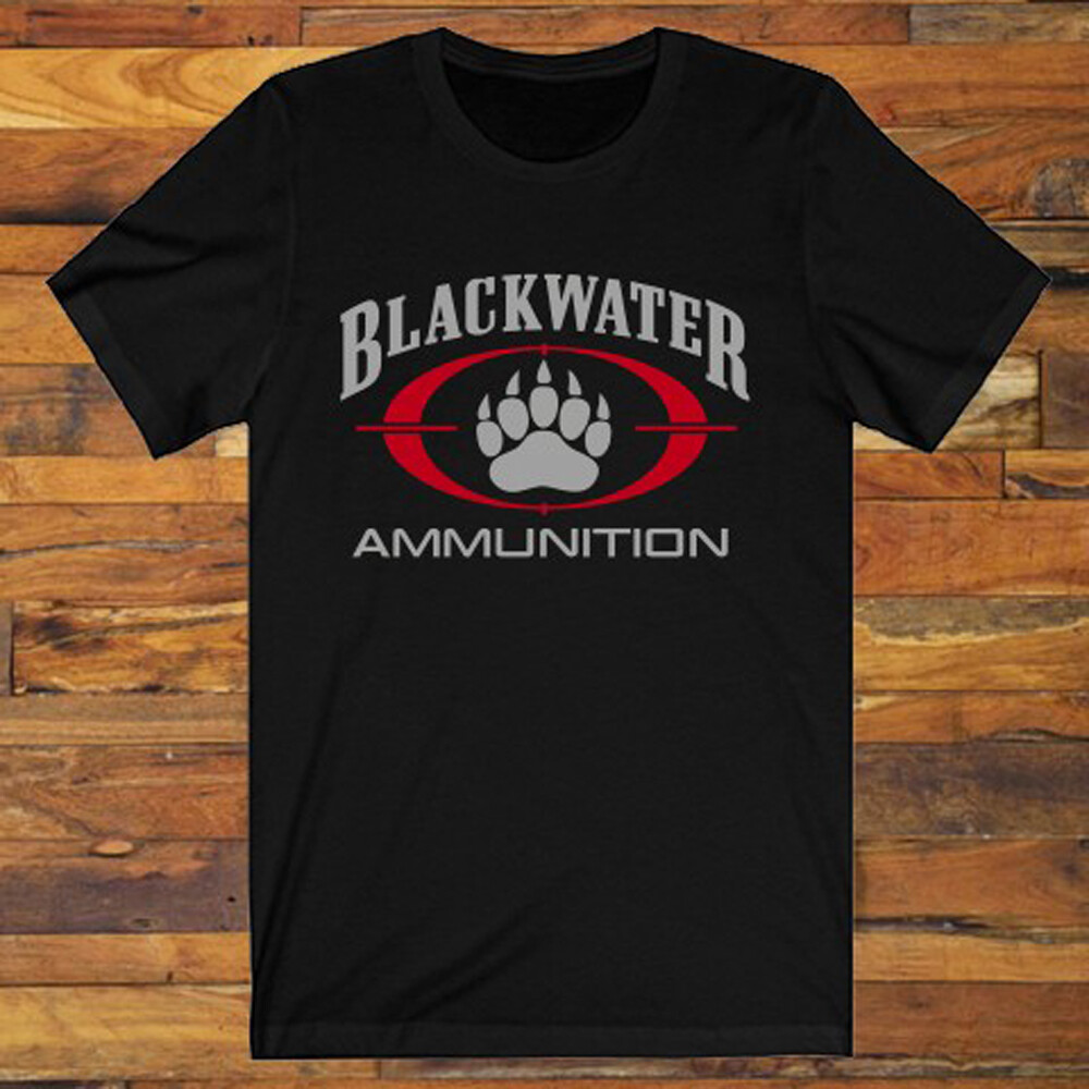 Blackwater Ammunition Academy Guns Firearms Men’s Black T-Shirt S-5XL