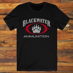 Blackwater Ammunition Academy Guns Firearms Men’s Black T-Shirt S-5XL