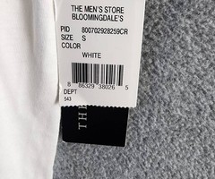 The Men’s Store at Bloomingdale’s Supima Cotton Tee S White Crew Neck Pullover