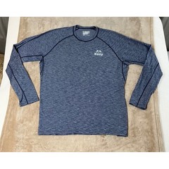KUIU Base Layer Shirt Merino Blend 105 LS Crew-T Men’s XL Blue Heathered EUC