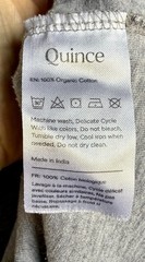 Quince Men’s L 100% Organic Cotton Pocket Tee T Shirt Heather Gray Large