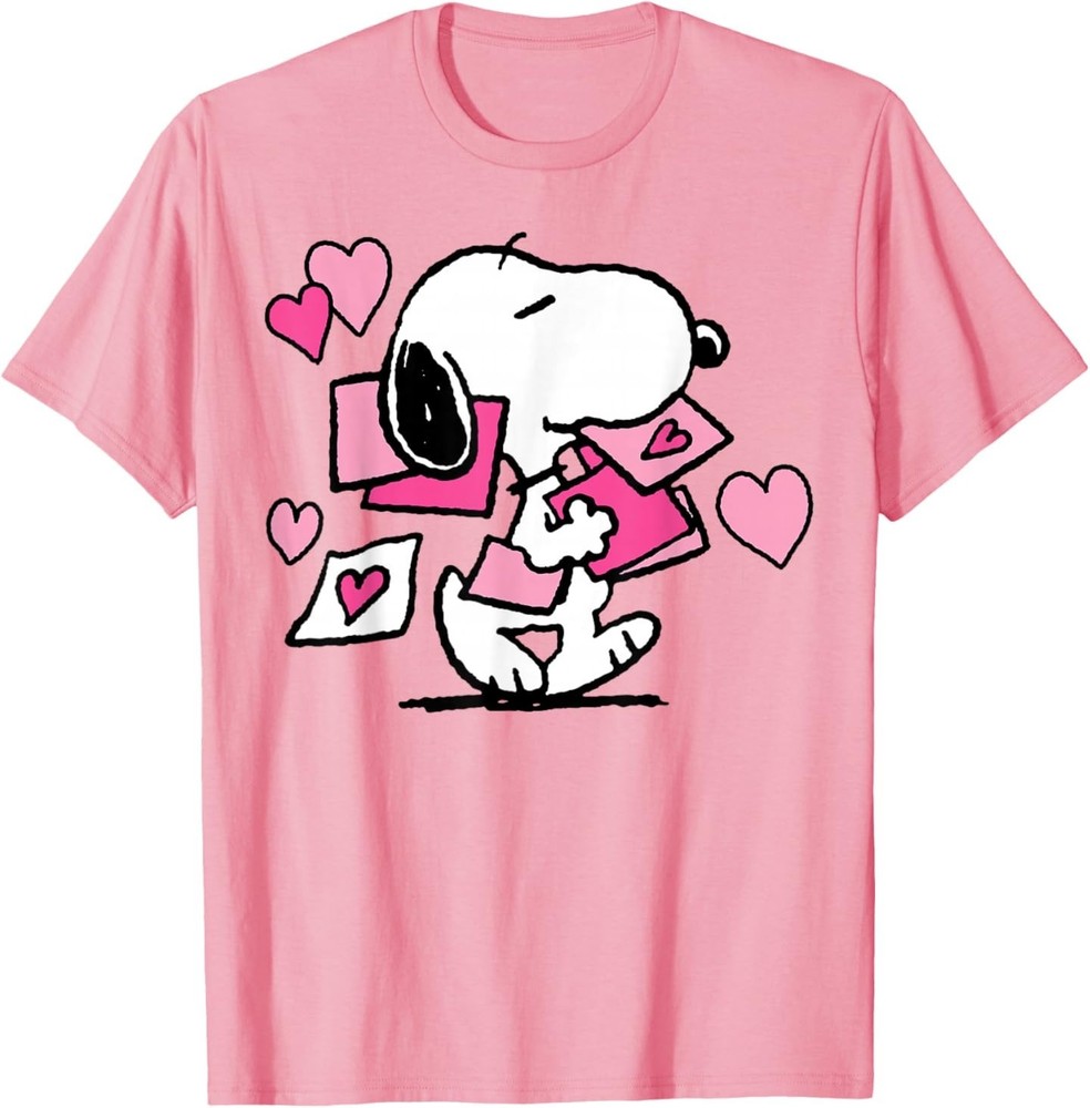 Peanuts Snoopy Valentine’s Day Letters T-Shirt