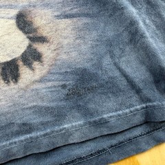 The Mountain Big Cats Graphic T-Shirt Blue Tie Dye Lion Tiger Leopard Mens M