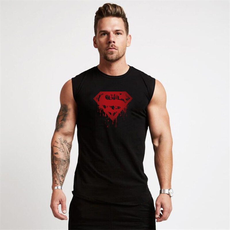 Gym Tank Top Fitness Bodybuilding Vest Mens Sleveless Shirt