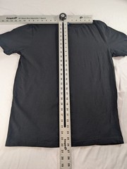 City Lab Plain Black T-Shirt Men’s Medium 100% Premium Cotton Tee Basic Blank