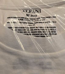 Alfani Men’s Solid White T-Shirt Size Medium New With Tag Free Shipping