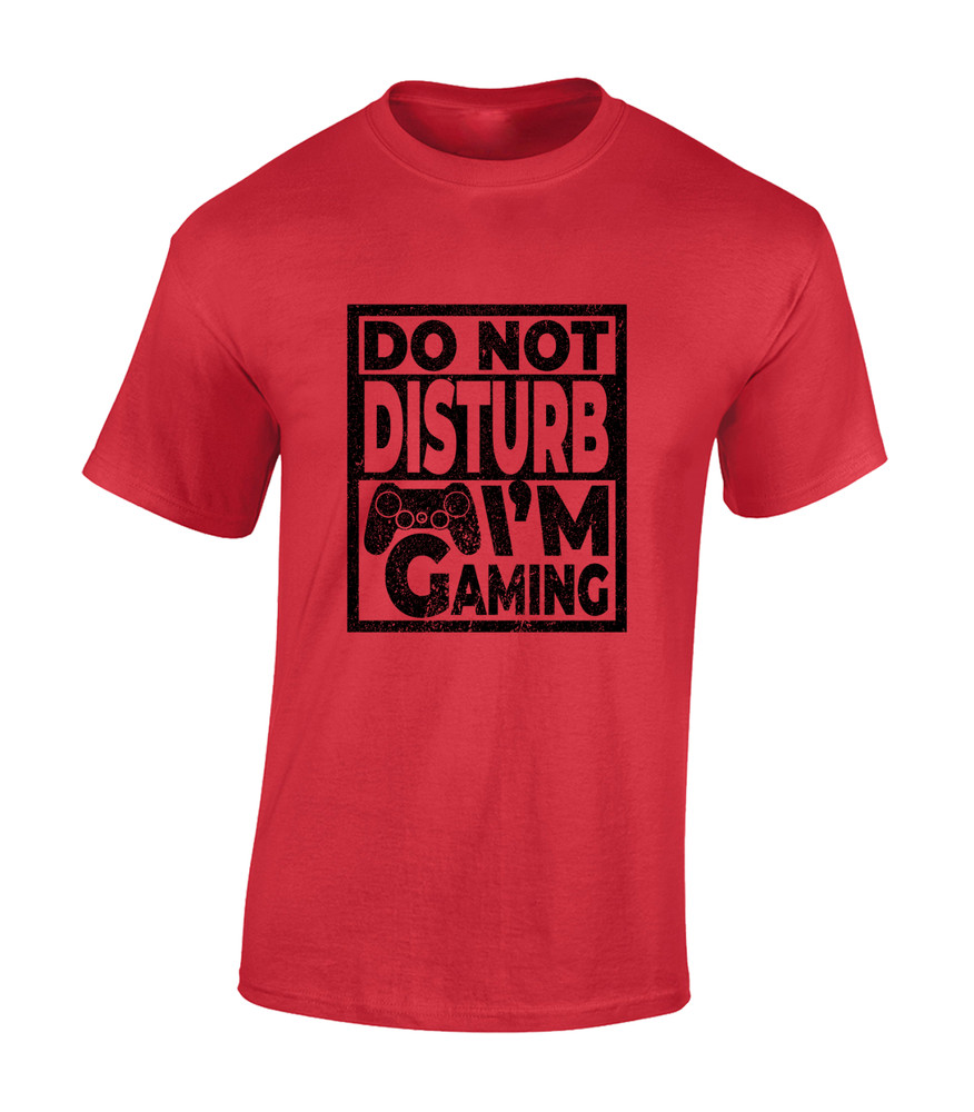 DO NOT DISTURB I’M GAMING MENS T SHIRT COOL PC GAMER CLOTHING GIFT IDEA TOP