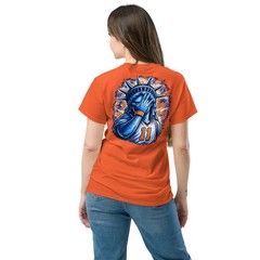 Jalen Brunson Shirt New York Basketball Tee BACK DESIGN Statue of Liberty Tee