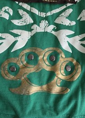 Vintage Ablanche Graphic T-Shirt Green Y2K MMA Spade Lion Brass Knuckles Mens 3X