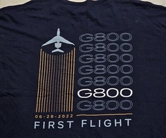 Gulfstream G800 First Flight 6-28-22 Aviation Aircraft Avionics Mach T-Shirt 4XL