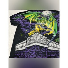 Modern LIQUID BLUE 2021 Gargoyle All Over Print Shirt XL CLEAN