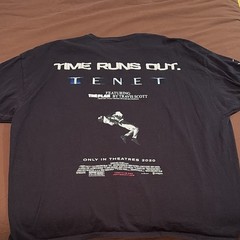 Travis Scott x Tenet Time Runs Out Graphic Black Cotton T-Shirt Men’s XXL