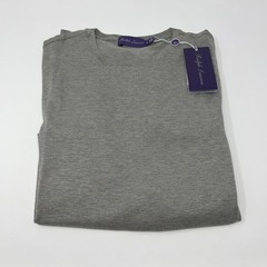 Ralph Lauren Purple Label Light Grey Stone Cotton T-Shirt Size Medium