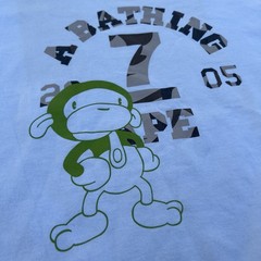 Vintage 2005 Y2K A Bathing Ape BABY MILO Graphic T-Shirt L