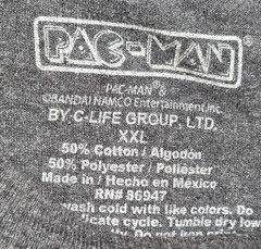 PAC MAN by C-Life Group size XXL Grey Retro Game T Shirt BANDAI PAC-MAN USED