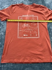 Coalatree Men’s Orange Weekend Plans Outdoor Adventure Cotton T-shirt Size L