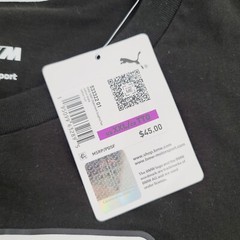 Puma BMW MMS Statement Graphic Logo T-Shirt Tee Black Men’s Size 2XL XXL NWT
