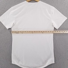 BYLT Shirt Mens Small White Drop Cut Lux Performance Athleisure Gym Commute