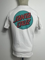 Santa Cruz Skateboards Graphic T-Shirt Mens Unknown Size White Logo Short Sleeve