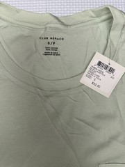 Club Monaco Mens Williams Short Sleeve Pocket Tee Green NWT Size Small Free Ship