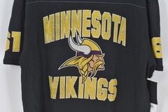 Men’s 47 Brand Minnesota Vikings T-Shirt in Flint Black Size Large