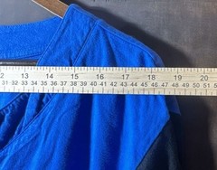 The Foundry Supply Co Mens XLT Blue Colorblock Baseball Henley Shirt Tall