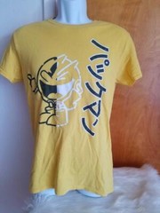 PAC-MAN JAPANESE LETTERING T-SHIRT YELLOW SMALL BY C-LIFE GROUP