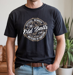 Funny 80th Birthday Shirt Old Balls Club 80 Years of Awesome Gift for Men Dad