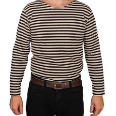 Genuine Russian Marine Telnyashka – 100% Cotton Striped Long-Sleeved T-Shirt