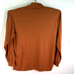 LL Bean High Neck Long Sleeve Shirt Mens Size LT Tall Amber Stretch Soft US Made