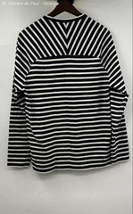 Mr. P Mr. Porter Long Sleeve Striped Tee Shirt Men’s Large White Black