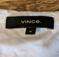 Vince T-Shirt Mens Garment Dyed Light Blue Pocket SS Crewneck – M