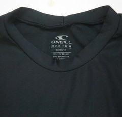 Medium O’Neill Surf T-Shirt Tee Mens Black Short Sleeve Poly Spandex Top WS168