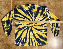 Vintage Lee Tie Dye LS Large T-Shirt Graphic Print Gates Chili Tennis Spartans