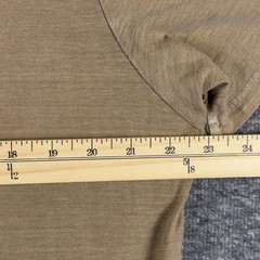 Buck Mason Shirt Mens XL Beige Cotton Crewneck Curved Hem Tee T-Shirt USA