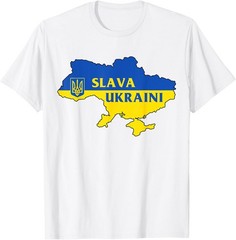 Slava Ukraini Glory To Ukraine Support Flag Unisex T-Shirt